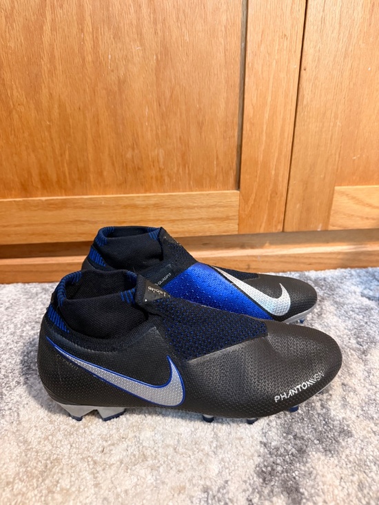 Nike Phantom Vision Elite DF FG Soccer Cleats Black Blue Size Men\'s 7.5 main image 5
